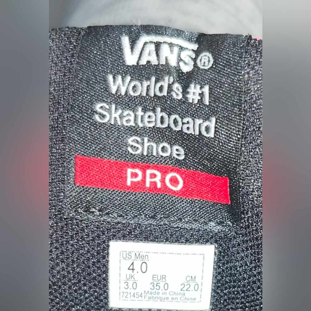 Vans Kyle Walker Pro Skateboard Shoes Men’s Size 4 Black White Pink Camo - Picture 11 of 15